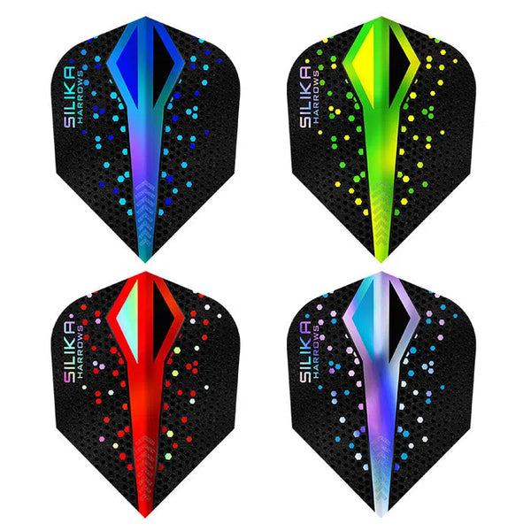 Harrows Silika Colourshift Tough Crystalline Coating Standard Flights-1-Blue-Premier Darts