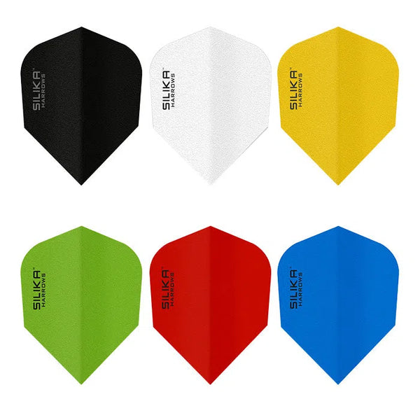 Harrows Silika Tough Crystalline Coating Standard Flights-1-Black-Premier Darts