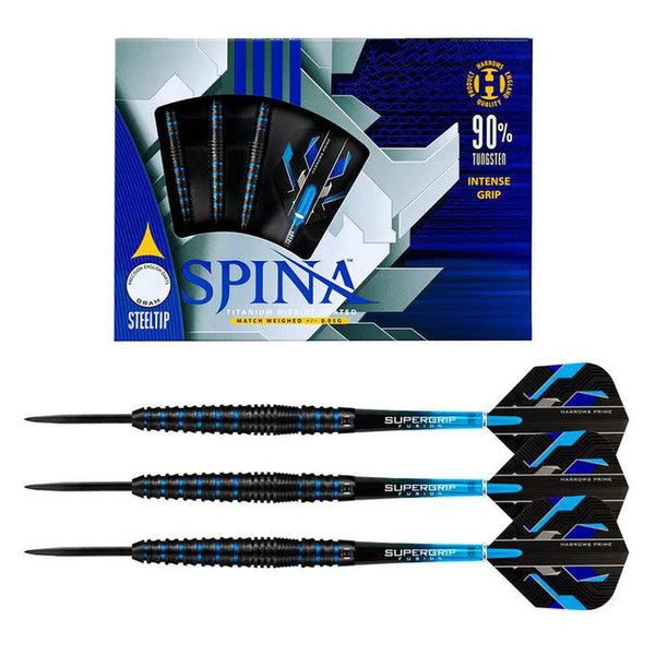 Harrows Spina Blue 90% Tungsten Steel Tip Darts-1-21 GRAM-Premier Darts