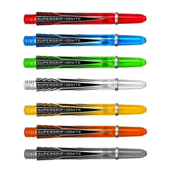 Harrows SuperGrip Ignite Shafts-1-Aqua-Short-Premier Darts