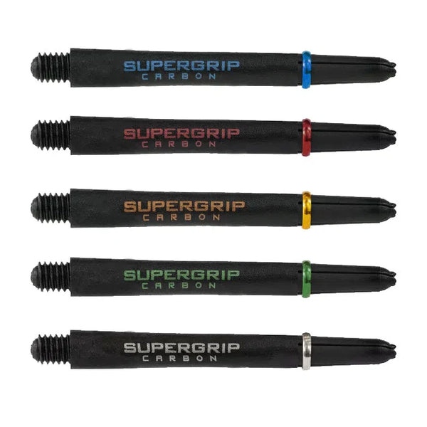 Harrows Supergrip Carbon Dart Shafts-1-Aqua-Short-Premier Darts