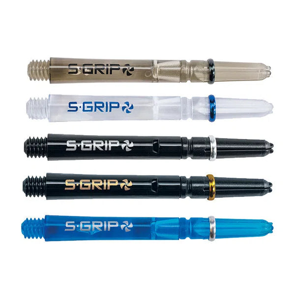 Harrows Supergrip Spin Shafts-1-Aqua-Short-Premier Darts