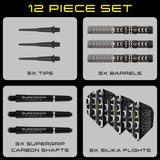 Harrows Chizzy Series 4 90% Tungsten Soft Tip Darts