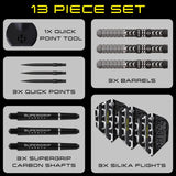 Harrows Chizzy Series 4 QP 90% Tungsten Steel Tip Darts