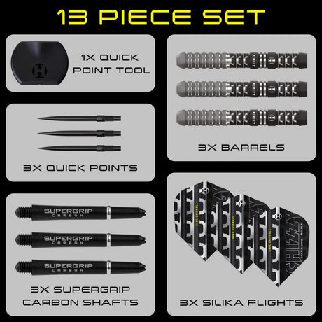 Harrows Chizzy Series 4 QP 90% Tungsten Steel Tip Darts