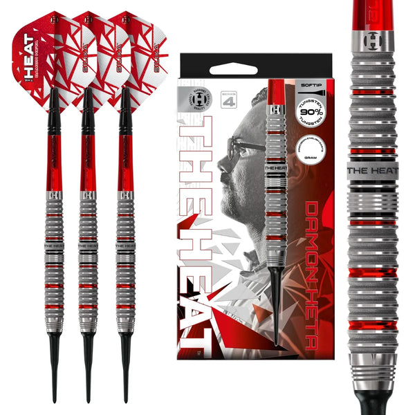 Harrows Damon Heta Series 4 90% Tungsten Soft Tip Darts-1-18 GRAM-Premier Darts