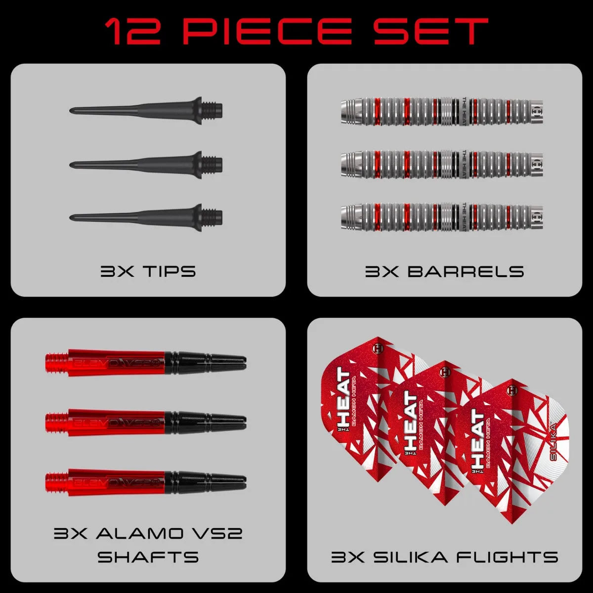 Harrows Damon Heta Series 4 90% Tungsten Soft Tip Darts