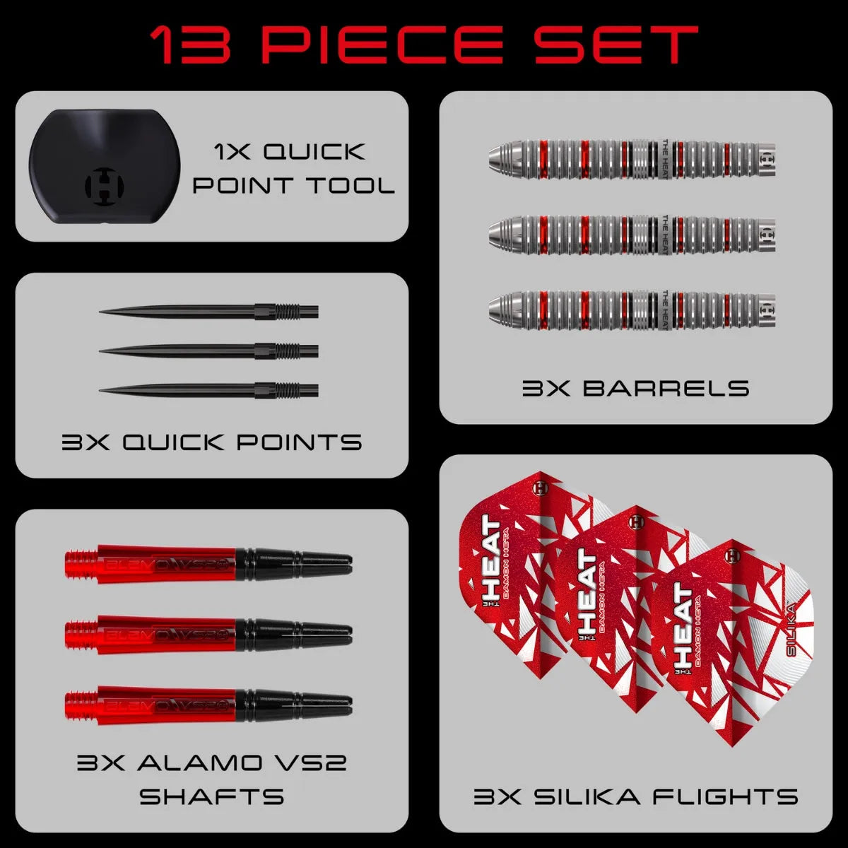 Harrows Damon Heta Series 4 QP 90% Tungsten Steel Tip Darts