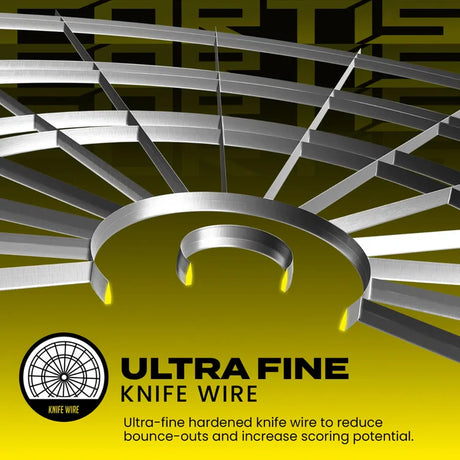 Harrows Fortis Board, Trilight, Rubber Mat & Surround Bundle-8-Black-Premier Darts