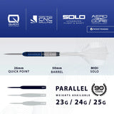 Harrows Geo 01 Parallel QP 90% Tungsten Steel Tip Darts