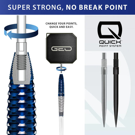 Harrows Geo 02 Torpedo QP 90% Tungsten Steel Tip Darts