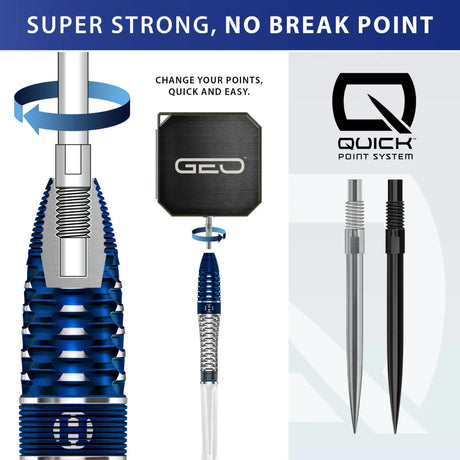 Harrows Geo 03 Bomb QP 90% Tungsten Steel Tip Darts