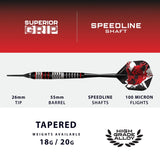 Harrows Heavy Metal Stainless Steel Soft Tip Darts