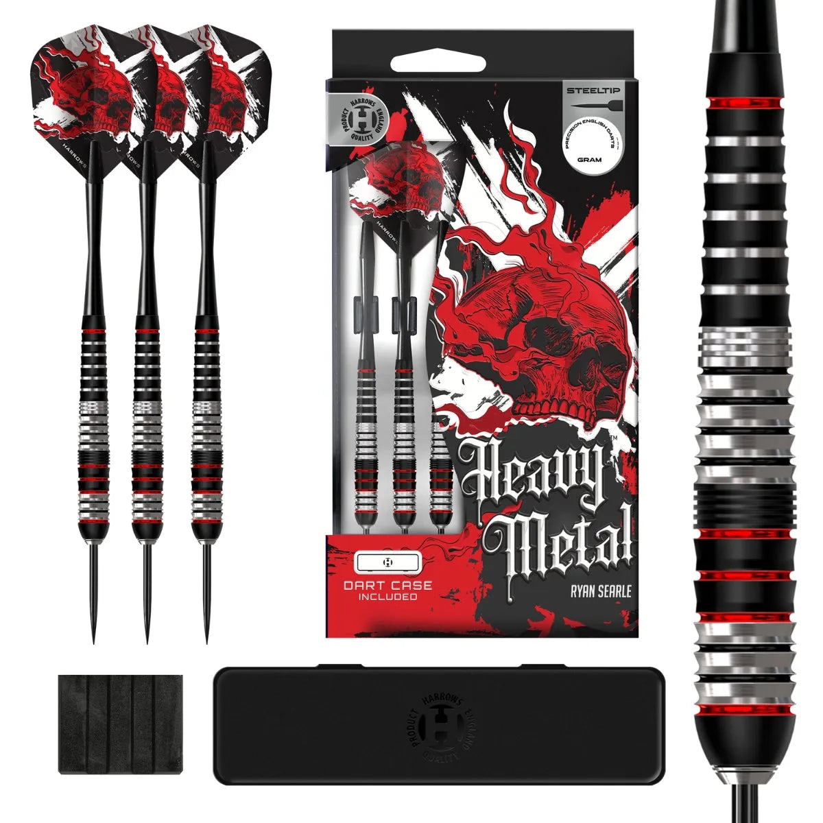 Harrows Heavy Metal Stainless Steel Tip Darts