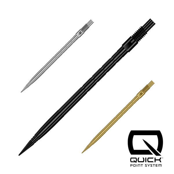 Harrows Micro Grip Quick Points-1-Black-26mm-Premier Darts