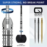 Harrows Micro Grip Quick Points-2-Black-26mm-Premier Darts