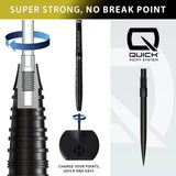 Harrows NX90 Black QP 90% Tungsten Steel Tip Darts-3-21 GRAM-Premier Darts