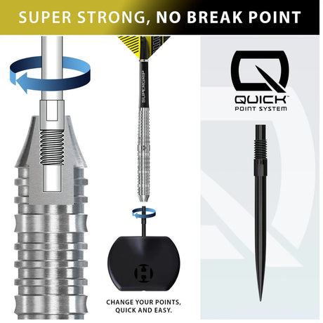 Harrows NX90 Parallel QP 90% Tungsten Steel Tip Darts