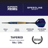 Harrows Nox Brass Soft Tip Darts