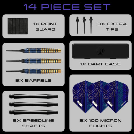 Harrows Nox Brass Soft Tip Darts