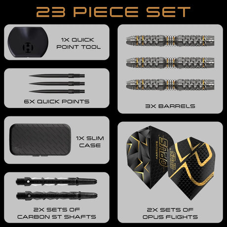 Harrows Opus QP 90% Tungsten Steel Tip Darts