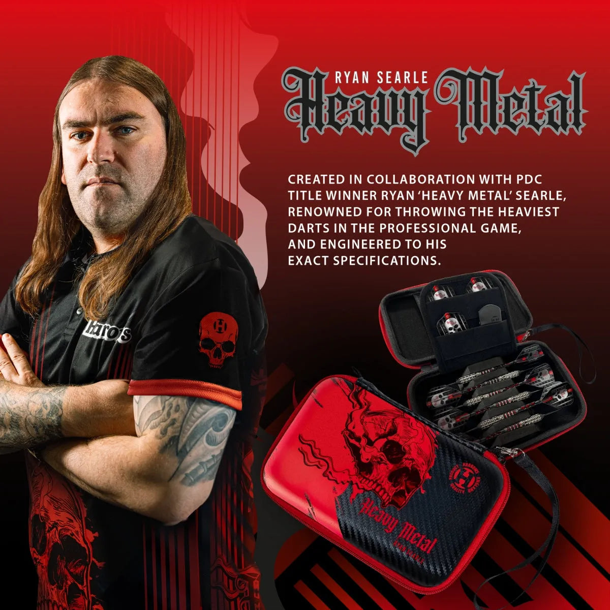 Harrows Ryan Searle Series 2 Pro 6 Darts Case