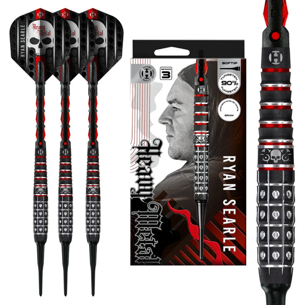 Harrows Ryan Searle Series 3 90% Tungsten Soft Tip Darts-1-18 GRAM-Premier Darts