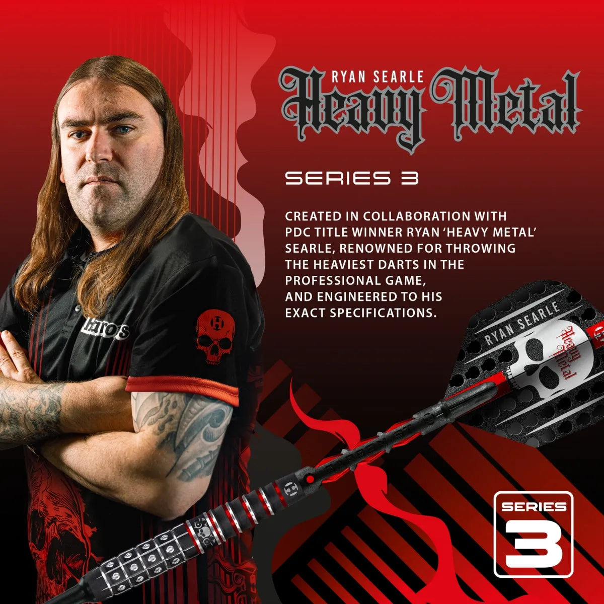 Harrows Ryan Searle Series 3 90% Tungsten Soft Tip Darts
