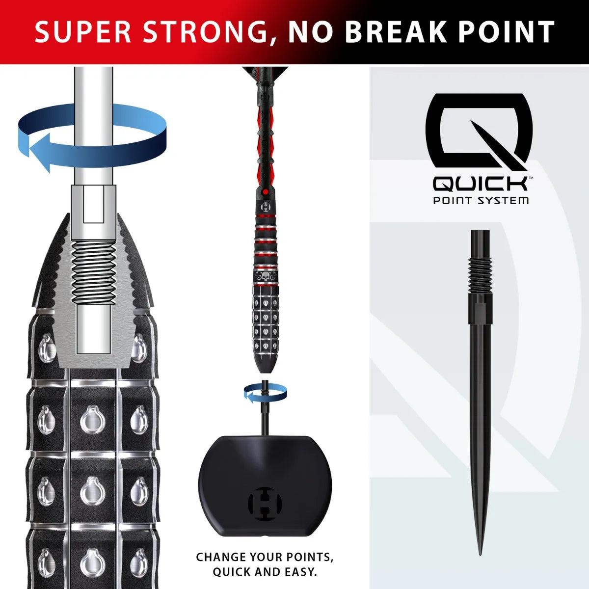 Harrows Ryan Searle Series 3 QP 90% Tungsten Steel Tip Darts