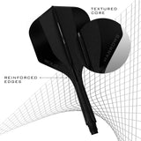 Harrows Solo 2 Integrated Flight and Shaft System-3-Black-Short-Premier Darts