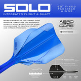 Harrows Solo 2 Integrated Flight and Shaft System-8-Black-Short-Premier Darts