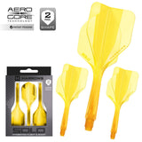 Harrows Solo 2 Integrated Flight and Shaft System-19-Yellow-Short-Premier Darts
