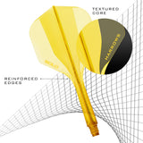 Harrows Solo 2 Integrated Flight and Shaft System-21-Black-Short-Premier Darts