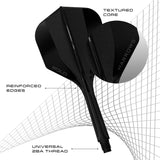 Harrows Solo Integrated Flight and Shaft System-5-Black-Short-Premier Darts