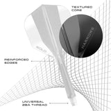 Harrows Solo Integrated Flight and Shaft System-13-Black-Short-Premier Darts