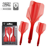 Harrows Solo Integrated Flight and Shaft System-15-Red-Short-Premier Darts