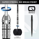 Harrows Supergrip QP Tapered 90% Tungsten Steel Tip Darts
