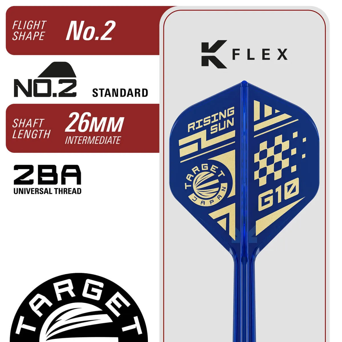 Target Japan Haruki Muramatsu Rising Sun G10.5 95% Tungsten Steel Tip Darts-7-23 GRAM-Premier Darts