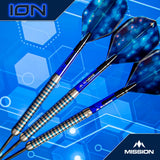 Mission ION 95% Tungsten Steel Tip Darts-7-22 GRAM-Premier Darts