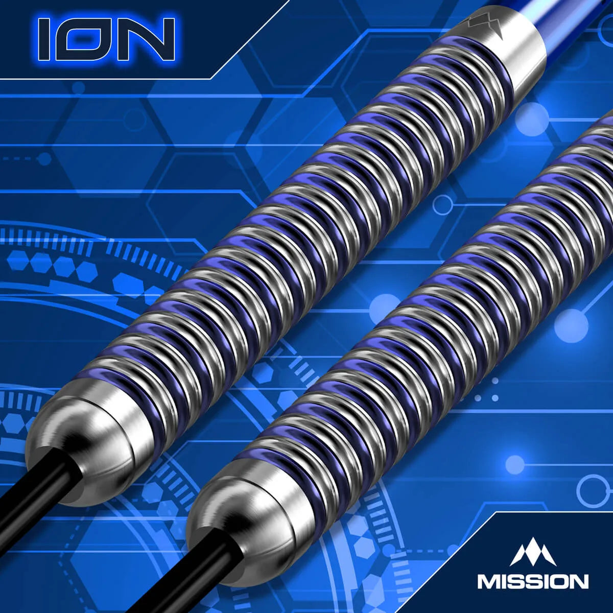Mission ION 95% Tungsten Steel Tip Darts-8-22 GRAM-Premier Darts