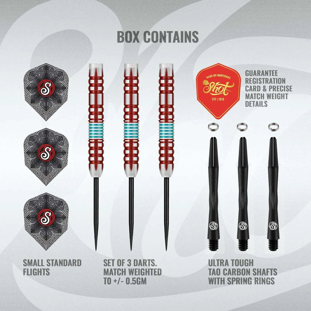 Shot Collab Series Josh Pearson 90% Tungsten Steel Tip Darts-4-23 GRAM-Premier Darts