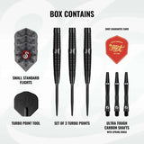 Shot Pro Series Jonny Tata TP 90% Tungsten Steel Tip Darts-3-24 GRAM-Premier Darts