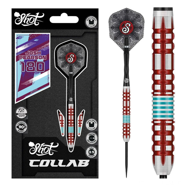 Shot Collab Series Josh Pearson 90% Tungsten Steel Tip Darts-1-23 GRAM-Premier Darts