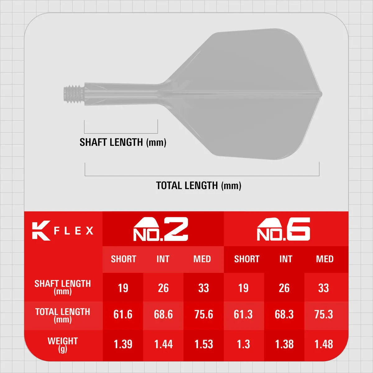 Target Darts Bolide K-Flex Flight System No2-5-Short-Premier Darts