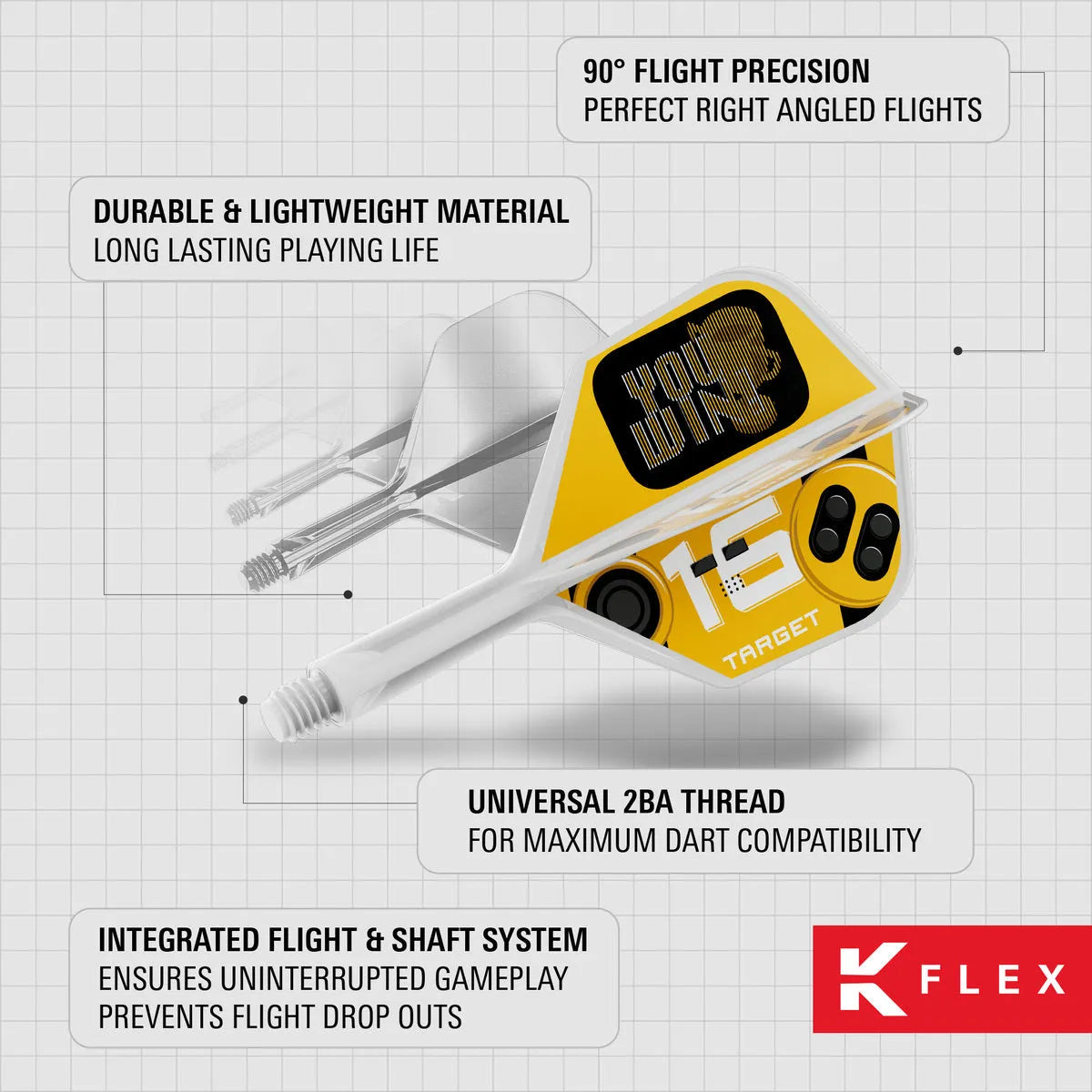 Target Darts You Win K-Flex Flight System No2-5-Short-Premier Darts