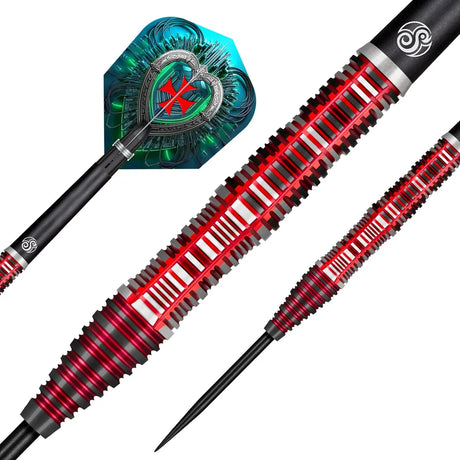 Shot Future Knights Dreadheart 90% Tungsten Steel Tip Darts-2-23 GRAM-Premier Darts