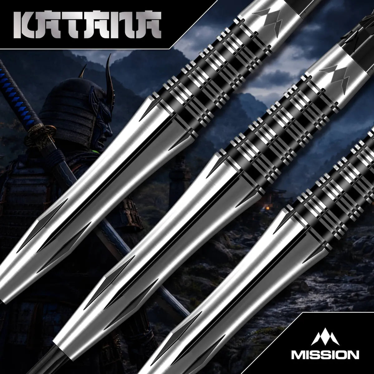 Mission Katana 95% Tungsten Steel Tip Darts-4-22 GRAM-Premier Darts