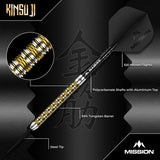 Mission Kinsuji 95% Tungsten Steel Tip Darts-3-22 GRAM-Premier Darts