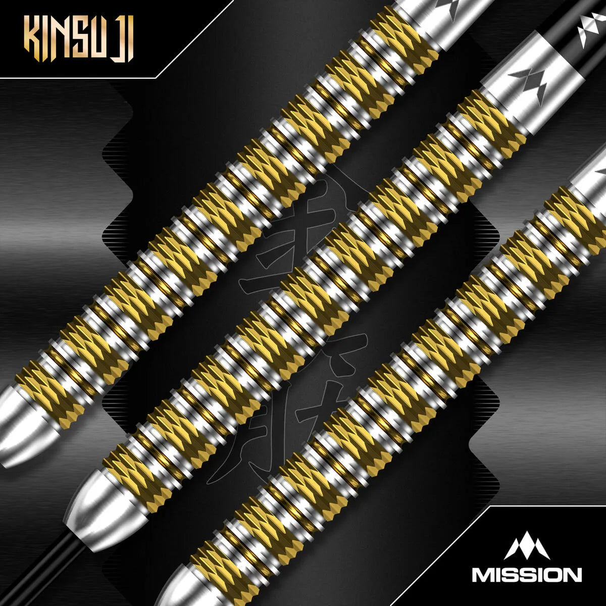 Mission Kinsuji 95% Tungsten Steel Tip Darts-4-22 GRAM-Premier Darts