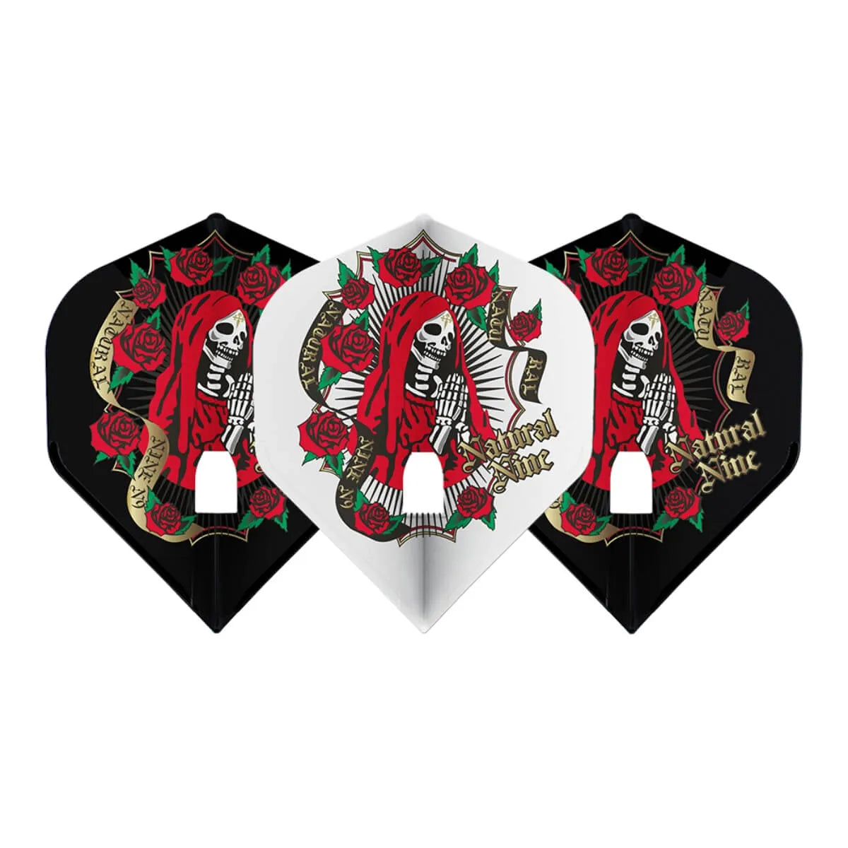 L-Style Darts L-Flight PRO L1 Natural 9 Skull Maria Mix Flights-1-Premier Darts